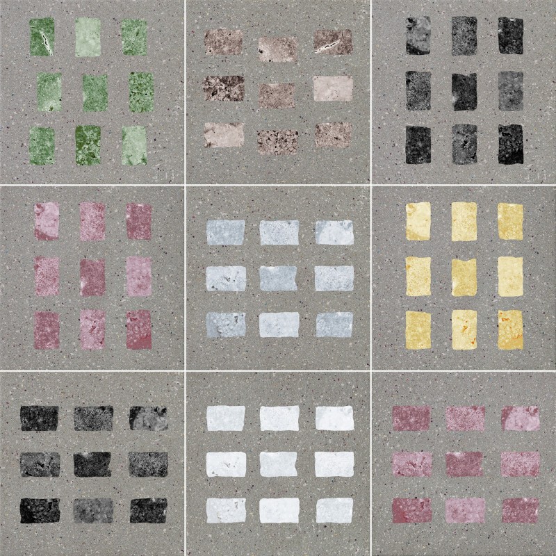 FOREVER COLOR GEMSTONE GREY MIX 20X20cm 10mm R10 - CIR 1093911