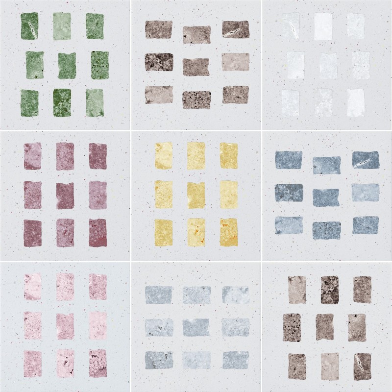 FOREVER COLOR GEMSTONE WHITE MIX 20X20cm 10mm R10 - CIR 1093912