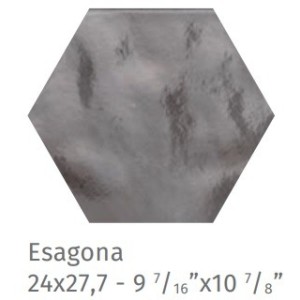 FUORITONO ESAGONA FUORIGRIGIO 24X27,7cm 10mm R9 - CIR 10727031