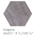 FUORITONO ESAGONA GRIGIO MATT 24X27,7cm 10mm R10 - CIR 10727092
