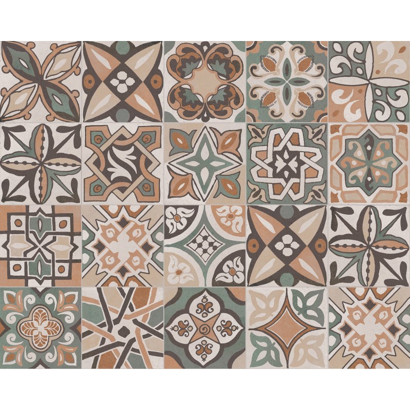 ITALICA TERRA CLASSICA MIX VERDE 20X20cm 10mm R10 - CIR 10868541