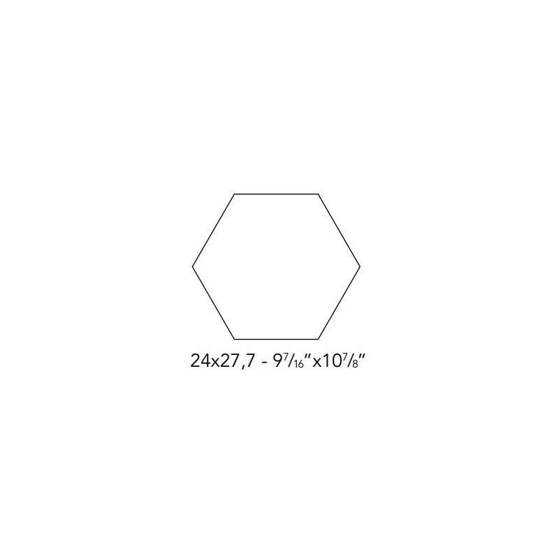 ITALICA ESAGONA TERRA ARSA 24X27,7cm 10mm - CIR 10869341