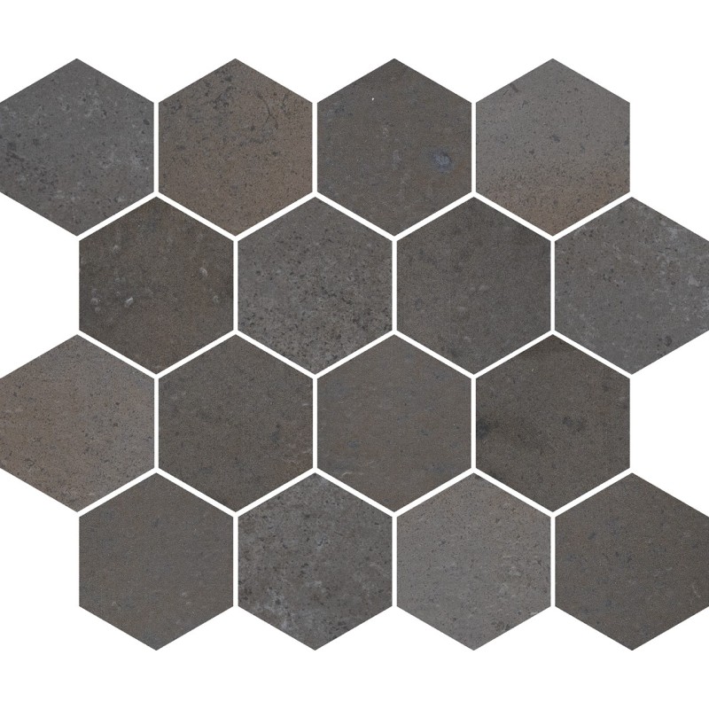 ITALICA MOSAICO ESAGONA TERRA ARSA 25X30cm - CIR 1087590