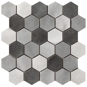 MATERIA PRIMA MOSAICO ESAGONA MIX GREY 27X27cm - CIR 10699211