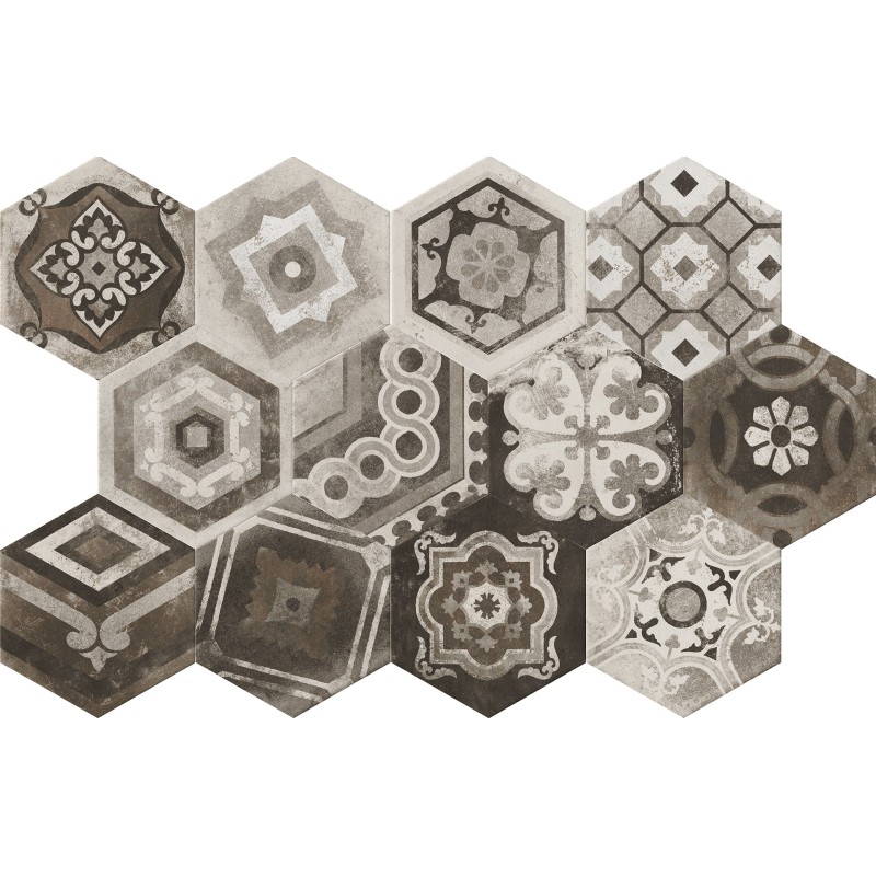 MIAMI ESAGONA MIAMI MIX DECORATION 24X27,7cm 10mm R10 - CIR 10637062