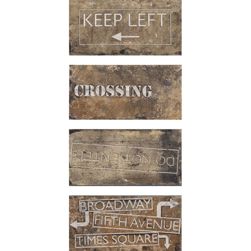 NEW YORK ROAD SIGNS MIX CHELSEA 10x20cm 10,5mm R10 - CIR 1048423