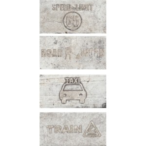 NEW YORK ROAD SIGNS MIX GREENWICH VILLAGE 10x20cm 10,5mm R10 - CIR 1048424