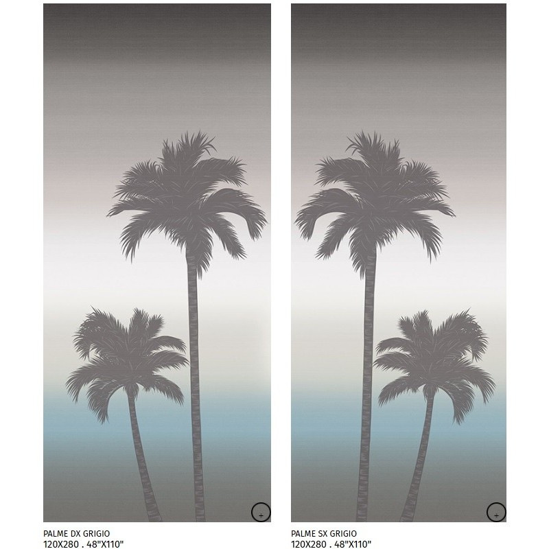 SHOWALL PALME GRIGIO SX (A) 120X280cm 6mm - CIR 1093009