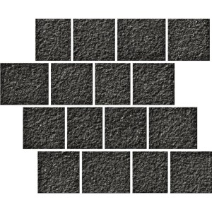 ECLETTICA MOSAICO PAVE' NERO ROCK 30X30cm R11 - Serenissima 1081800