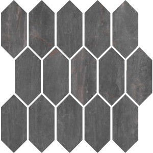 FOSSIL MOSAIQUE LOSANGA FOSSIL PIOMBO SQ 30X30cm 10mm - Serenissima 1066643