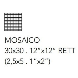PETRA MOSAICO RT PETRA CREMA 30X30cm 9,5mm - Serenissima 1097511