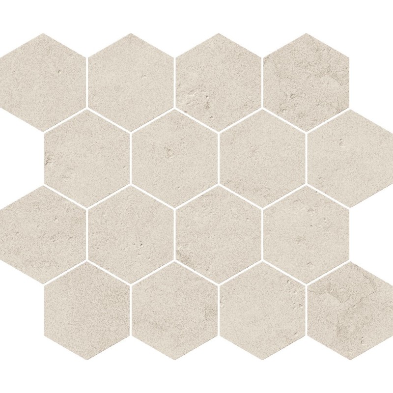 PIETRA DI PORTLAND MOSAICO ESAGONA PORTLAND BIANCO 25X30cm - Serenissima 1091217