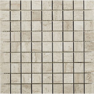 TRAVERTINI DUE MOSAIQUE 3X3 BIANCO LUX 30X30cm - Serenissima 1074330