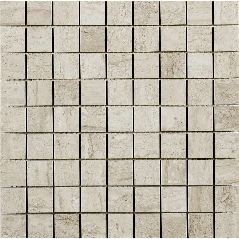 TRAVERTINI DUE MOSAIK 3X3 BIANCO LUX 30X30cm - Serenissima 1074330
