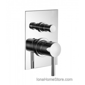 Bongio T SQUARE built-in shower mixer with diverter BONGIO RUBINETTERIE  - 1