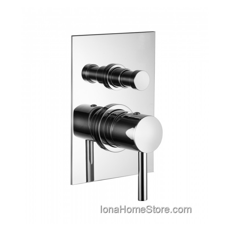 Bongio T SQUARE built-in shower mixer with diverter BONGIO RUBINETTERIE  - 1