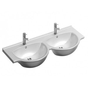 SOPHIE washbasin   doppio 125_a hole   in two  posizioni 1250x500 Y0Q5 HATRIA