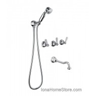 Bongio LA TOSCA built-in bath and shower mixer with duplex shower set BONGIO RUBINETTERIE  - 1