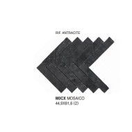 ARDESIA ANTRACITE MOSAICO 44,9X61,6 cm M0CX Marazzi