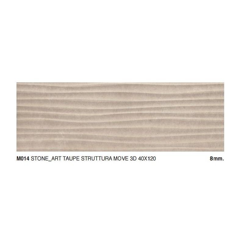 Stone art TAUPE MOVE 3D 40X120cm M014 Marazzi