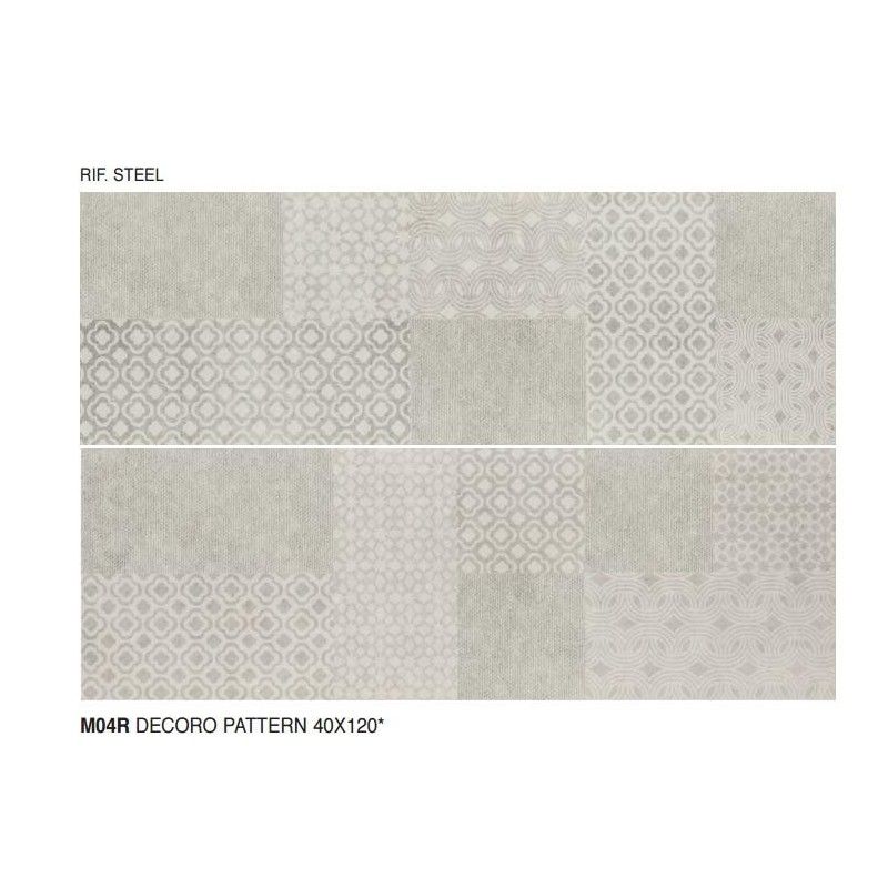Stone art D PATTERN STEEL 40X120cm M04R Marazzi