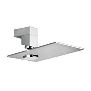 WELLNESS Steel wall shower head with arm and flow regulation system Chrome  Bongio 58883 BONGIO RUBINETTERIE  - 1