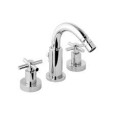 T CROSS Batterie Bidet 3 trous avec Bouche tournant complete échappement 1.1/4" Chrome  Bongio 30503-BG BONGIO RUBINETTERIE  - 1