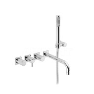 AQUA Built-in bath mixer with shower set duplex Chrome  Bongio 40530-D BONGIO RUBINETTERIE  - 1