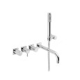 AQUA Built-in bath mixer with shower set duplex Chrome  Bongio 40530-D BONGIO RUBINETTERIE  - 1