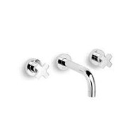 ALCOR Wall basin mixer spout 160mm complete with built-in connections Chrome  Bongio BONGIO RUBINETTERIE  - 1