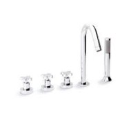 ALCOR Deck bath mixer 5 holes Chrome  Bongio 42531-D BONGIO RUBINETTERIE  - 1
