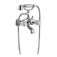 FLEUR BLANC External bath mixer with shower set  Chrome  Bongio 11526 BONGIO RUBINETTERIE  - 1