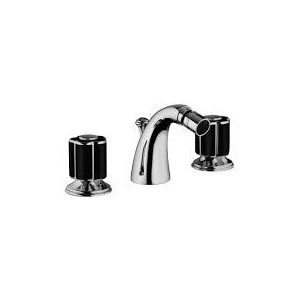 FLEUR NOIR Batterie Bidet 3 trous complete échappement 1.1/4" Chrome  Bongio 12503 BONGIO RUBINETTERIE  - 1