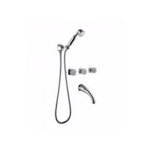 RIVOLI Einbau Wannenarmatur mit Brauseset duplex Chrome  Bongio 05530-D BONGIO RUBINETTERIE  - 1