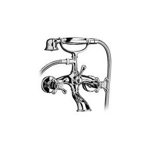 AXEL External bath mixer on pillar with shower set Chrome  Bongio 15527 BONGIO RUBINETTERIE  - 1