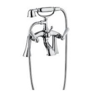 OXFORD LUX Groupe Bath externe sur le post avec set de douche Chrome  Bongio 19527 BONGIO RUBINETTERIE  - 1