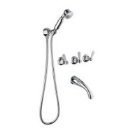 OXFORD LUX Einbau Wannenarmatur mit Brauseset duplex Chrome  Bongio 19530-D BONGIO RUBINETTERIE  - 1