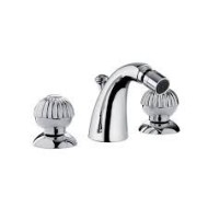 RADIANT Bidet mixer 3 holes with spout with pop-up waste 1.1/4" Chrome  Bongio 02503 BONGIO RUBINETTERIE  - 1