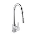 KITCHEN Becken Mixer mit klapp-Hahn und ausziehbarem Spray Gebürstetem Stahl  Bongio 32680 BONGIO RUBINETTERIE  - 1
