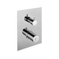 Thermostatique Mixer  encastré avec déviateur a 3 sorties Chrome  Bongio 32549-3 BONGIO RUBINETTERIE  - 1