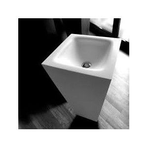 Elementi d'arredo Washbasin  to the floor  In Teckhnos complete with chrome waste and siphon Bongio 0B500AW BONGIO RUBINETTERIE 