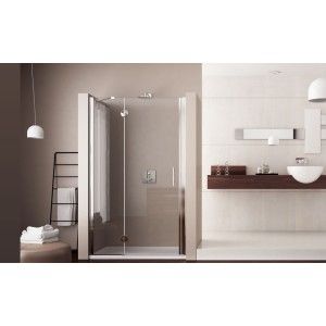 Mono Un'Anta Box Doccia  da  120cm Cromo  Cristallo 6mm Trasparente FORTE BOX DOCCIA  - 1