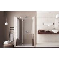 Mono Un'Anta Box Doccia  da  120cm Cromo  Cristallo 6mm Trasparente FORTE BOX DOCCIA  - 1