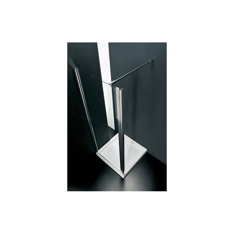 Anta Fissa F1 Box Doccia  da  90cm Cromo  Cristallo 6mm Trasparente FORTE BOX DOCCIA  - 1