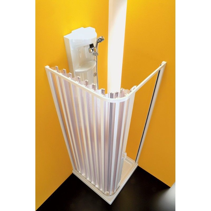 Alfa Porta Box Doccia  da  70X90cm Bianco PVC Trasparente FORTE BOX DOCCIA  - 1