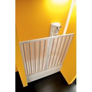 Sirio Centrale Porta Sopravasca da  140-170cm Bianco PVC Trasparente FORTE BOX DOCCIA  - 1