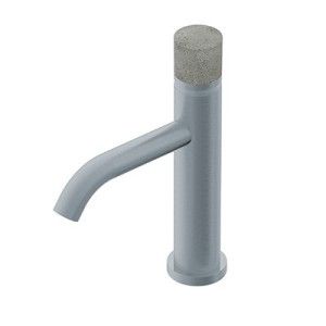 Diametro35 Inox Concrete Miscelatore monocomando per lavabo Ritmonio RITMONIO - 1