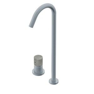 Diametro35 Inox Concrete Exposed single lever basin mixer  Ritmonio RITMONIO - 1