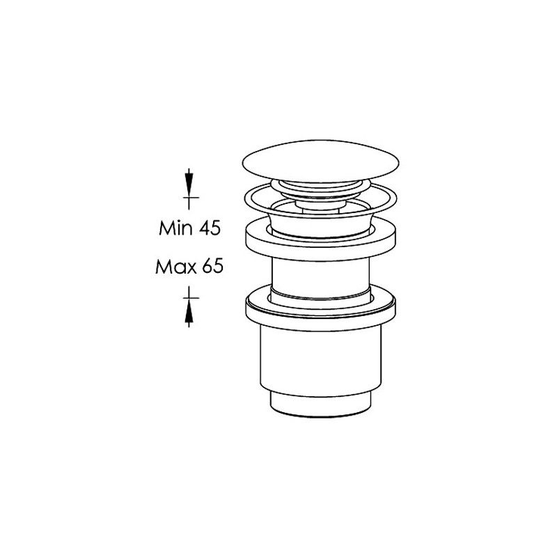 Complementi bagno Klickventil fuer Waschbecken  Ritmonio RITMONIO - 1
