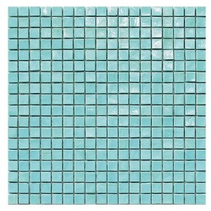 Aquamarine  2 1,5x1,5cm - feuille 29,6x29,6cm mosaique Sicis SICIS - 1